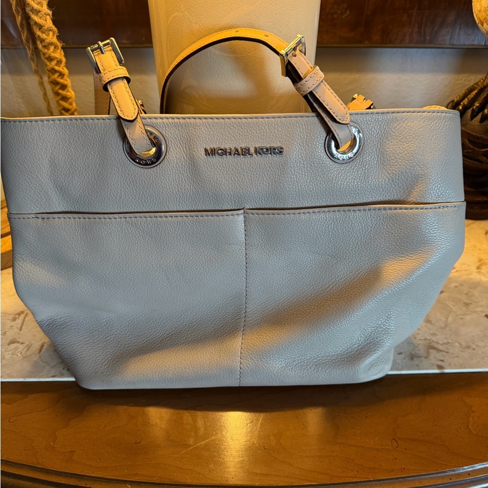 Michael Kors Cream Leather Tote